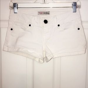 White Denim GUESS shorts